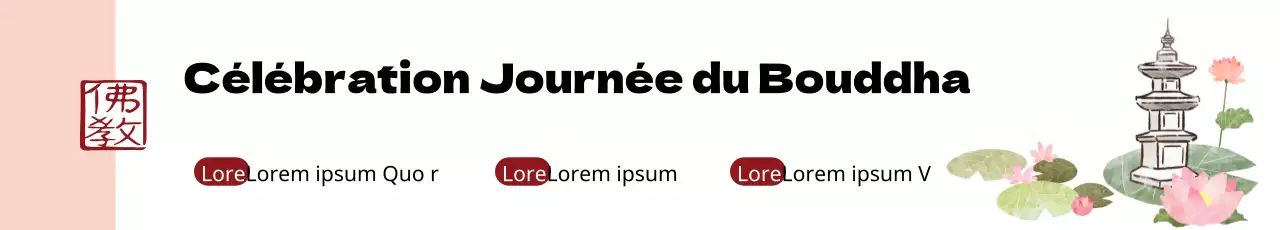 Bannière de la Journée du Bouddha