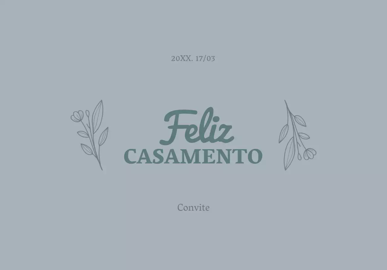 Envelopes luxuosos para convites de casamento com texto e ilustrações florais