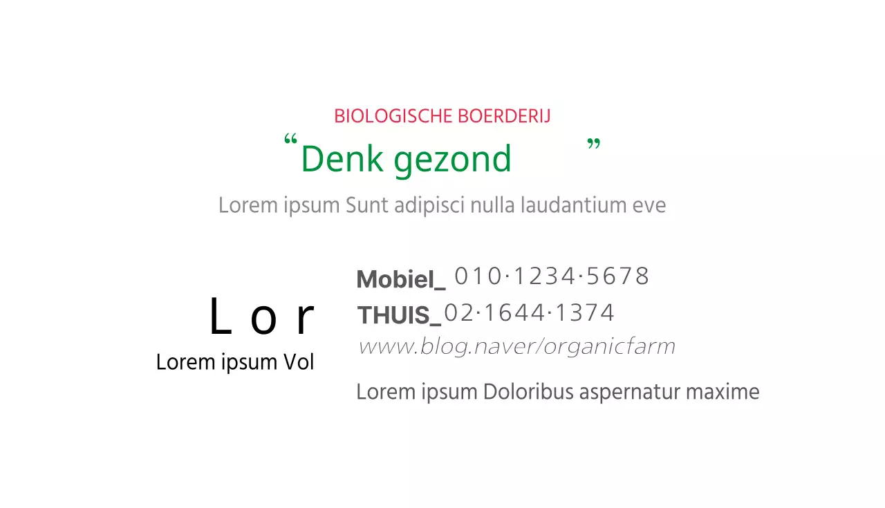 Biologische boerderijen