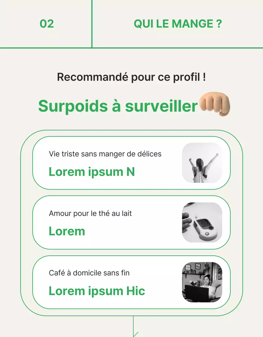 Promouvoir le thé vert, simple et sans lait