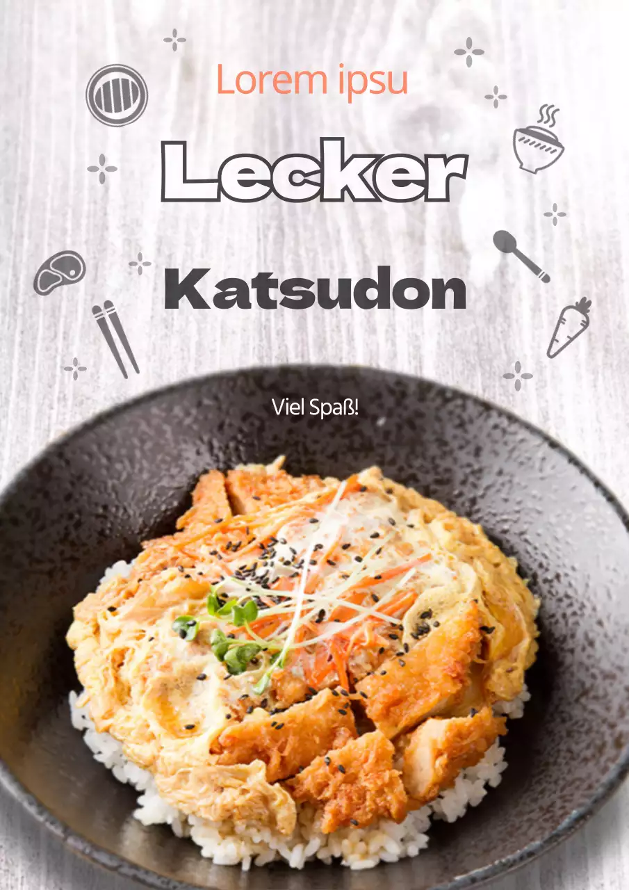 Einführung in das Menü der Tonkatsu-Schale