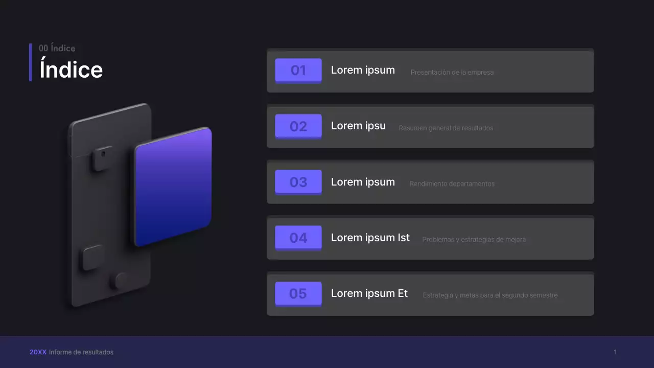 Kit de presentación empresarial tridimensional con concepto de interfaz de usuario en color púrpura