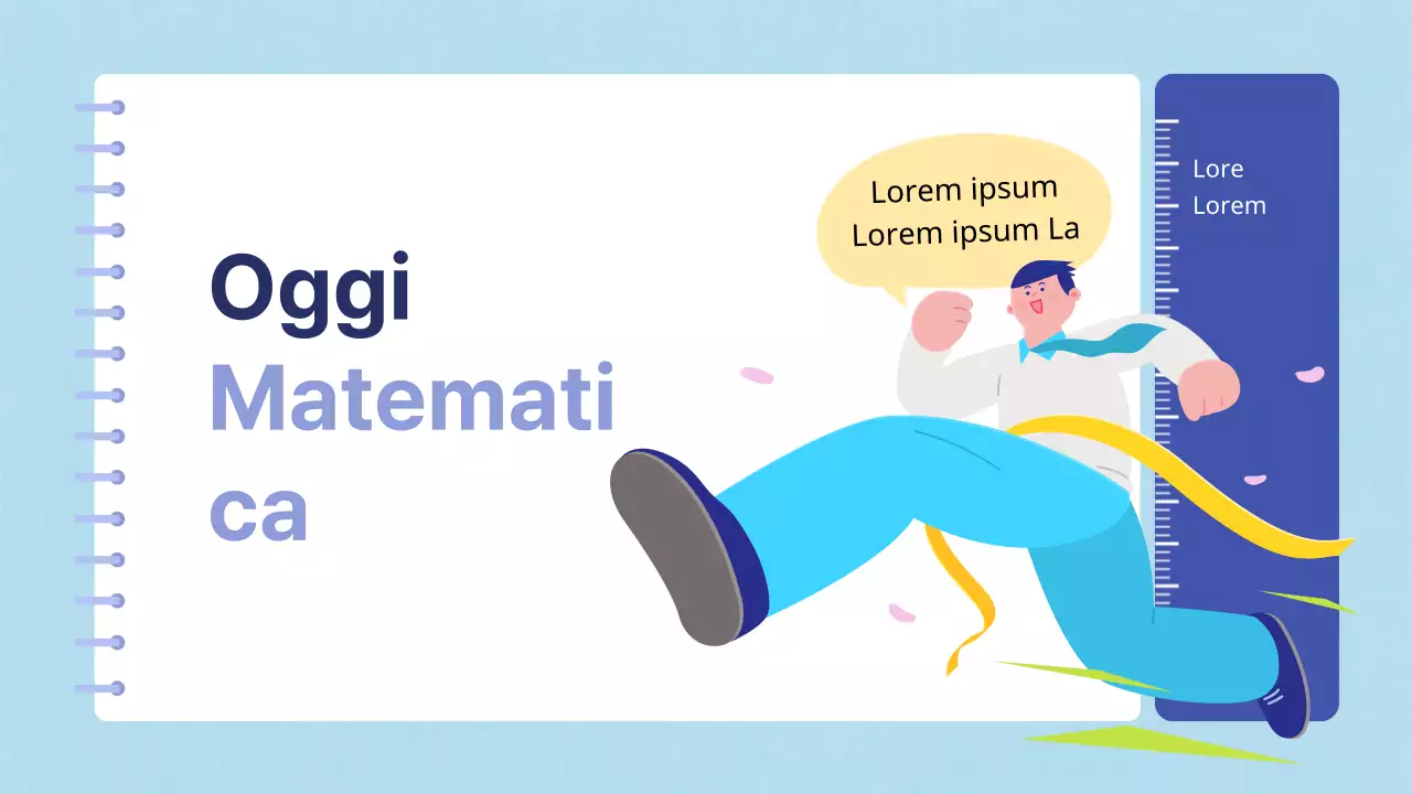 Risorse scolastiche di matematica kitsch in blu