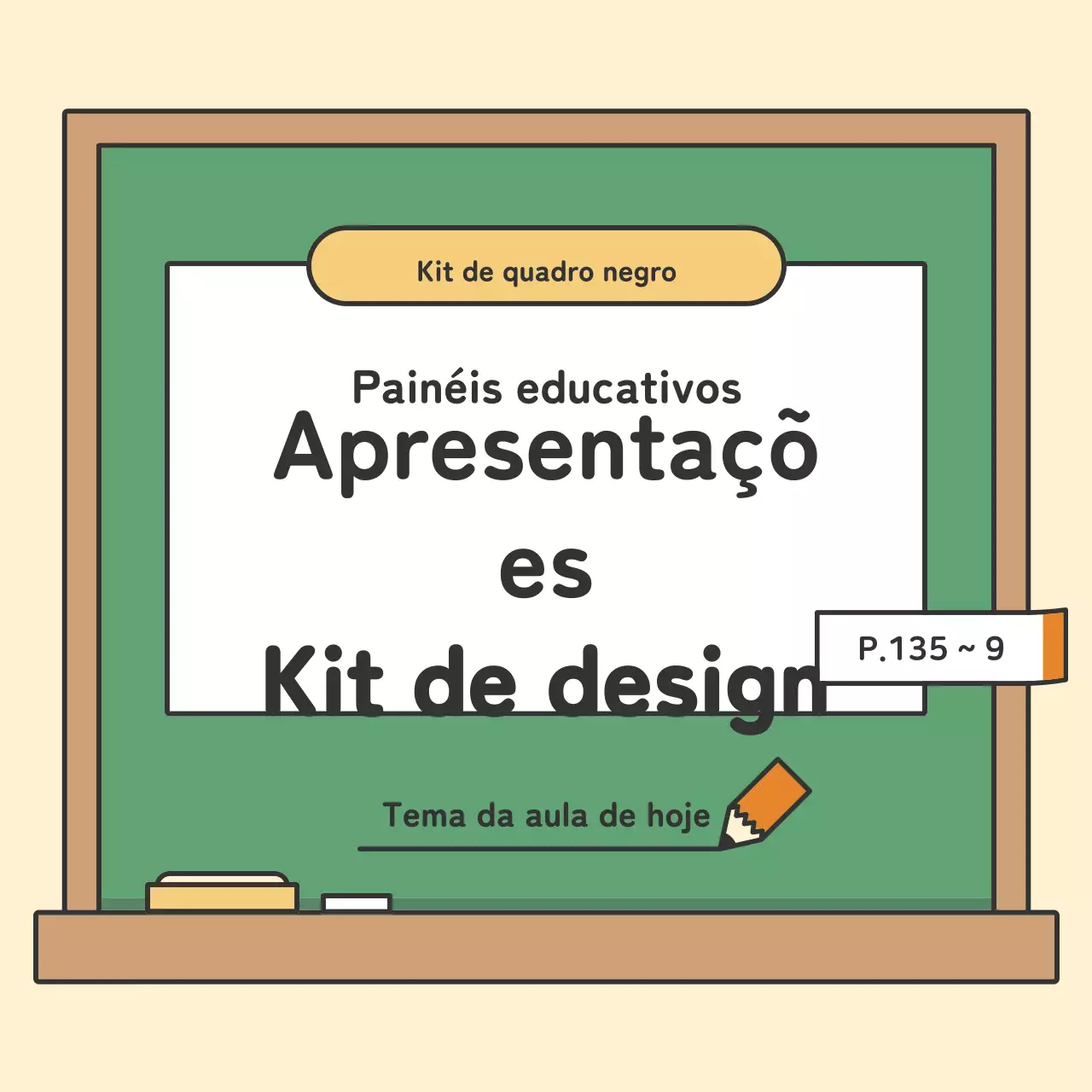 Cartões de quadro negro educativos coloridosNotícias