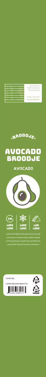 Groen eenvoudig icoon brooddoos lunch