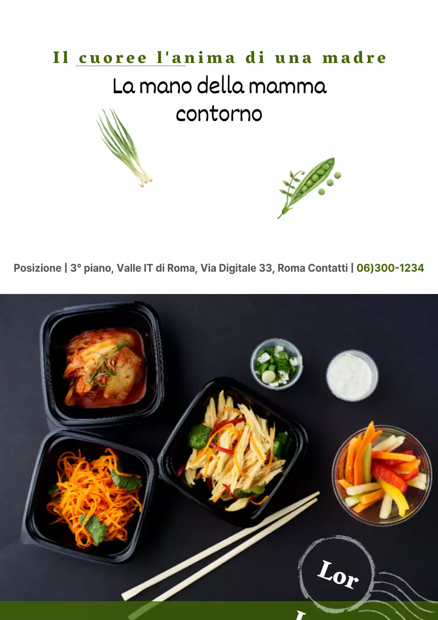 Promuovete il vostro ristorante con foto di cibo ecologico e illustrazioni di ingredienti