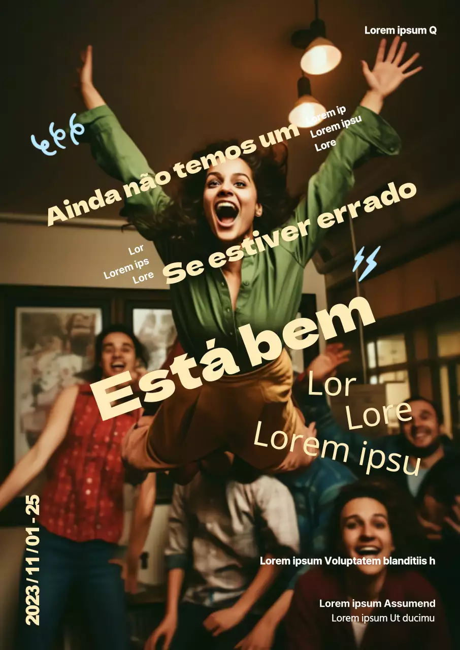 Promover espectáculos de teatro de outono com um conceito lúdico