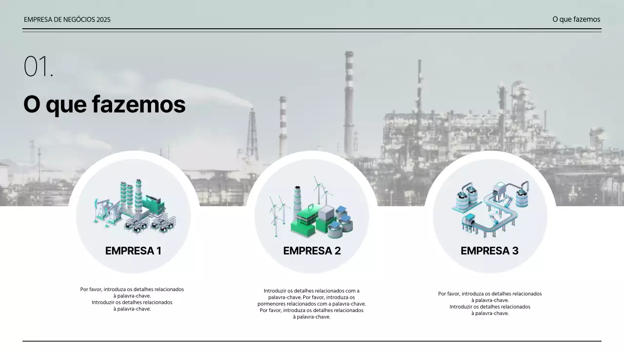 Negócio principal em cinzento e ícone de fábrica em 3D