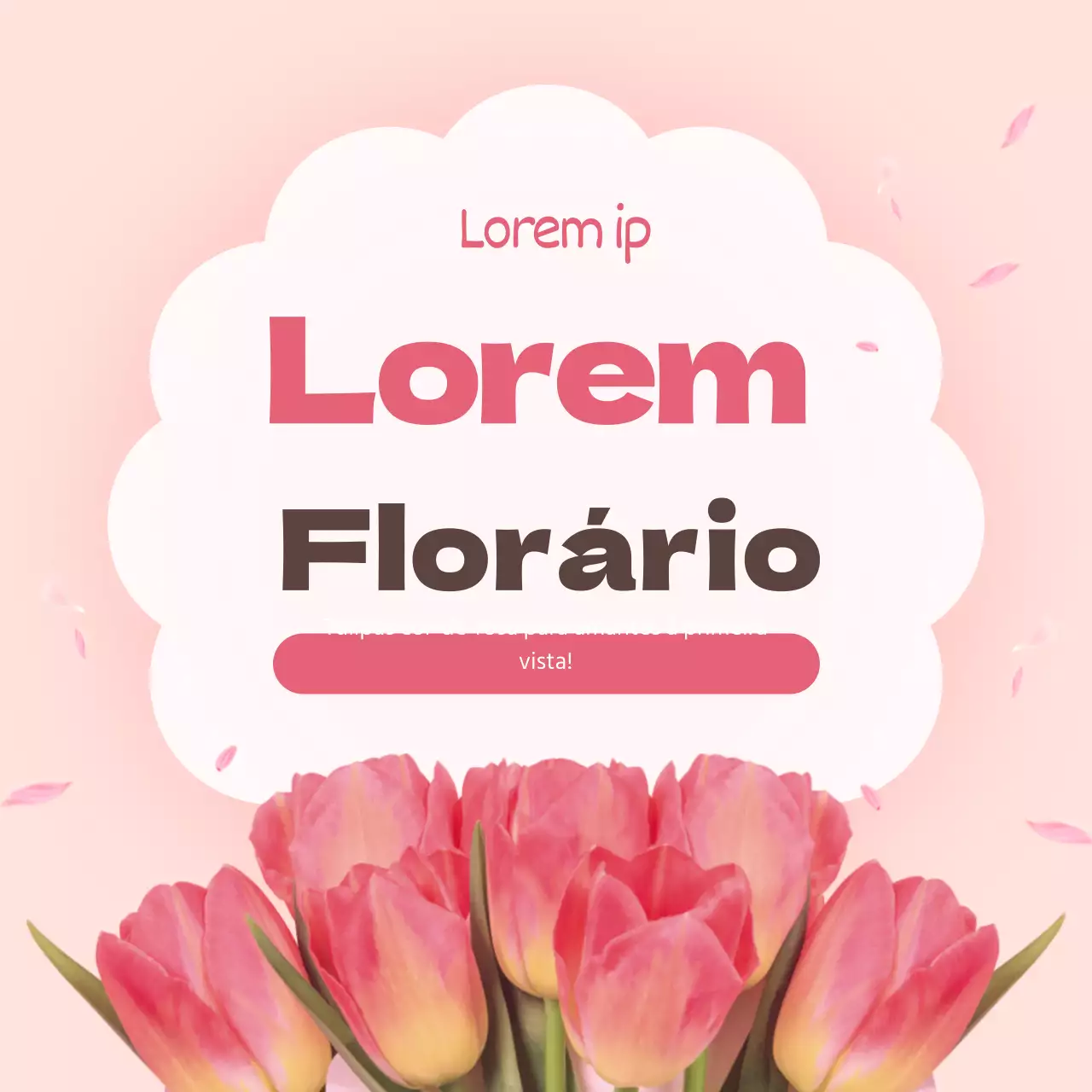 Flor de tulipa em cor-de-rosaCartão de dicionárioNova conceção