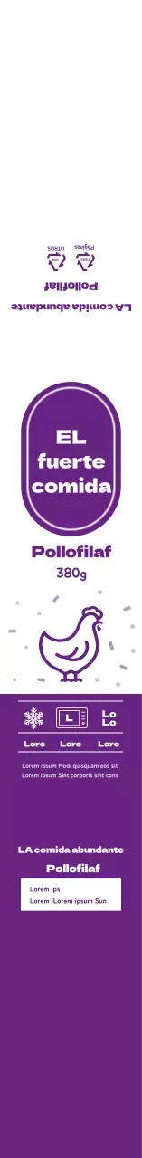 Caja Bento Púrpura Simple Icons Pilaf