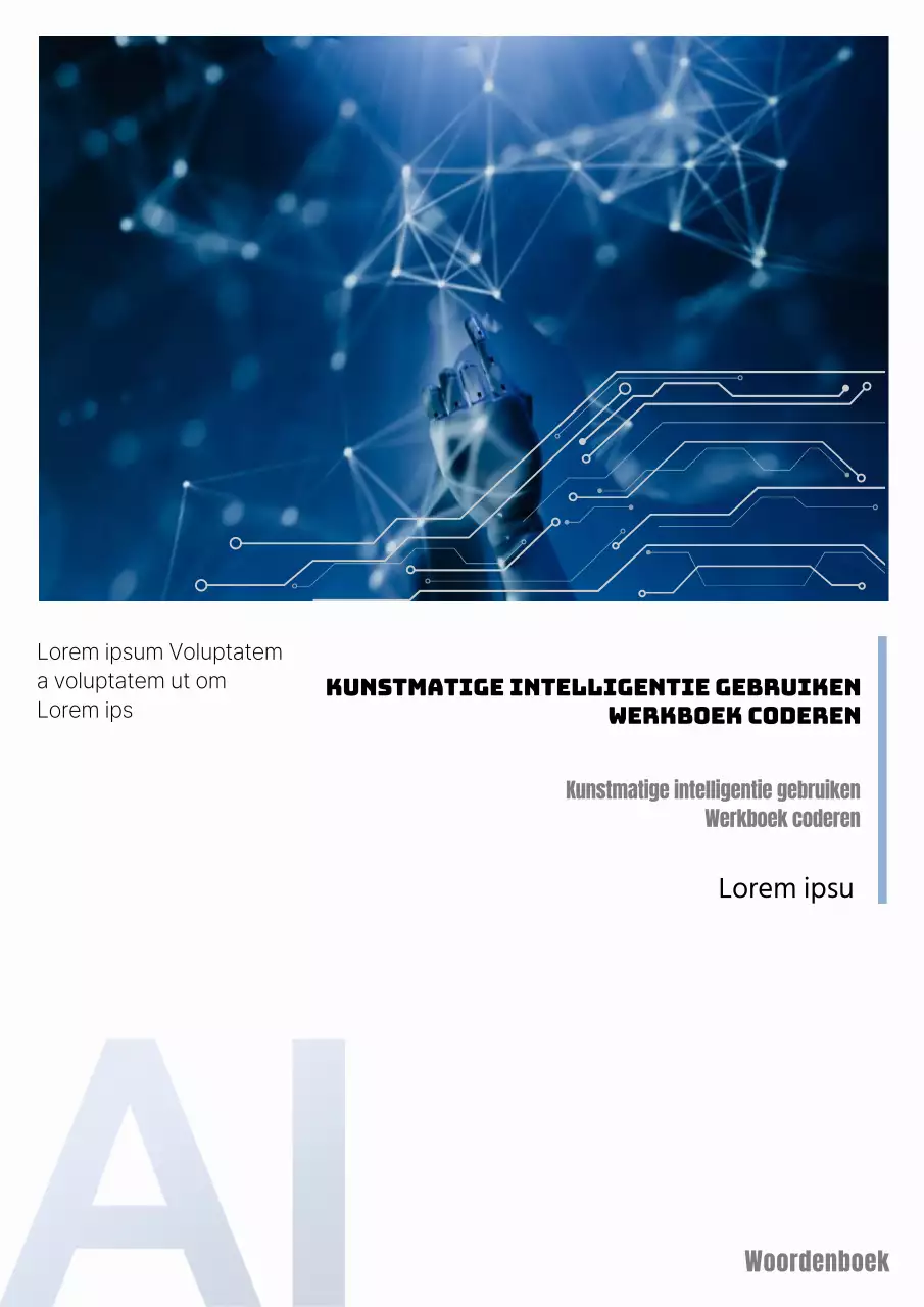 Eenvoudige blauwe codeerwerkmap