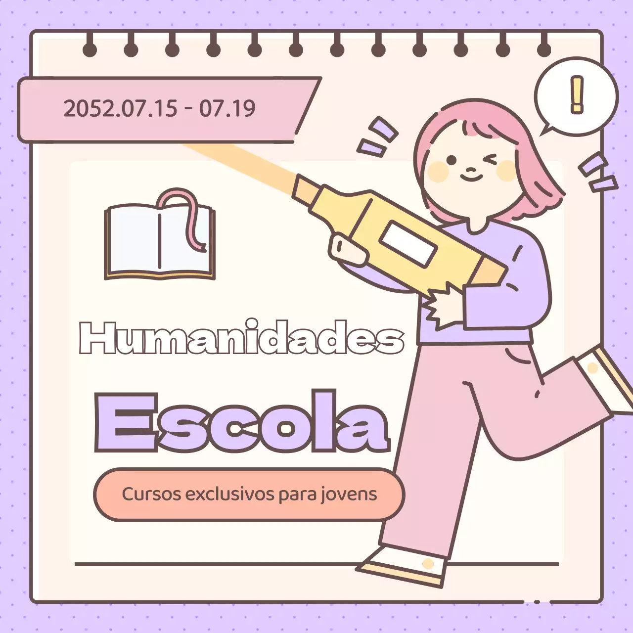 Academia de Humanidades gira em amarelo e roxo