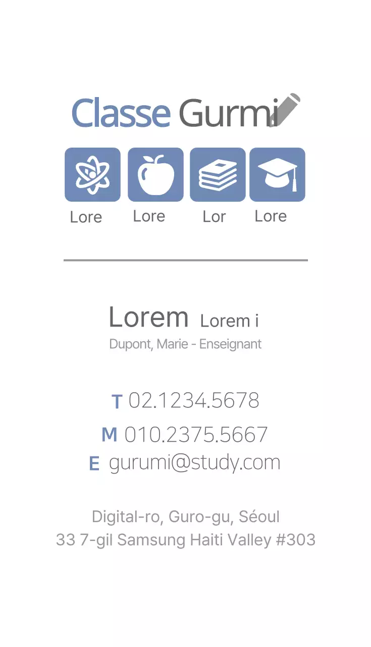 Classe d'étude Gurmi