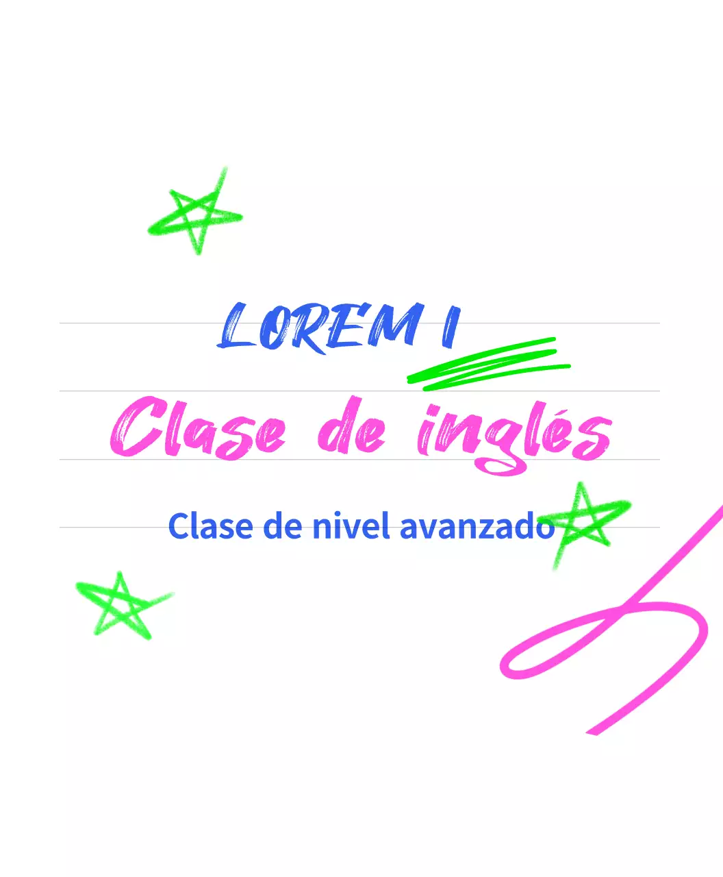 Una colorida y atractiva bolsa ecológica escolar inglesa azul y rosa