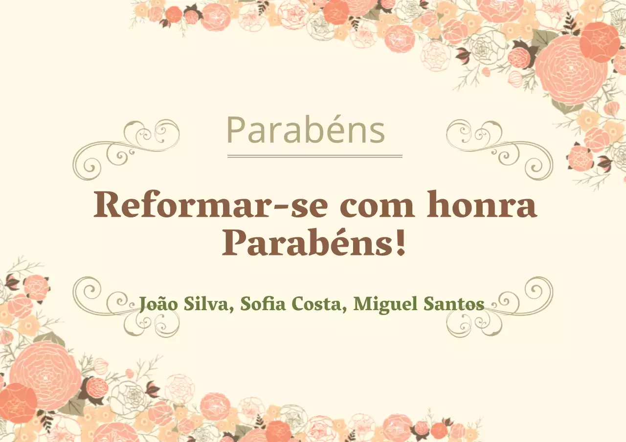 Cerimónia de aposentação