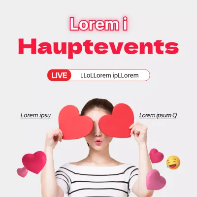 ON AIR Main Event Live ÜbertragungVorschau GiveawayPreis Herz Emoji