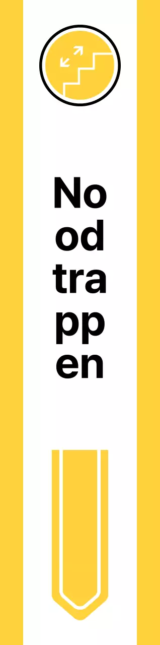 Voor locatiebegeleiding met eenvoudige gele en groene pictogrammen