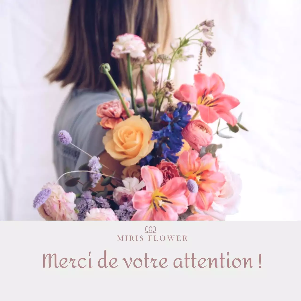 Photo Split Layout Florist en rose vintage