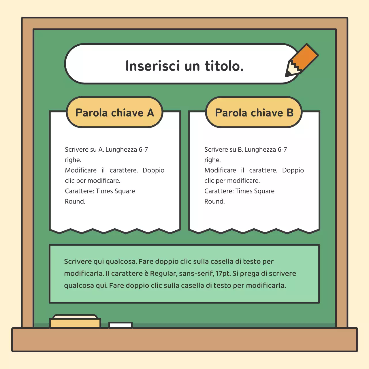 Schede didattiche con gesso colorate e simpaticheNews