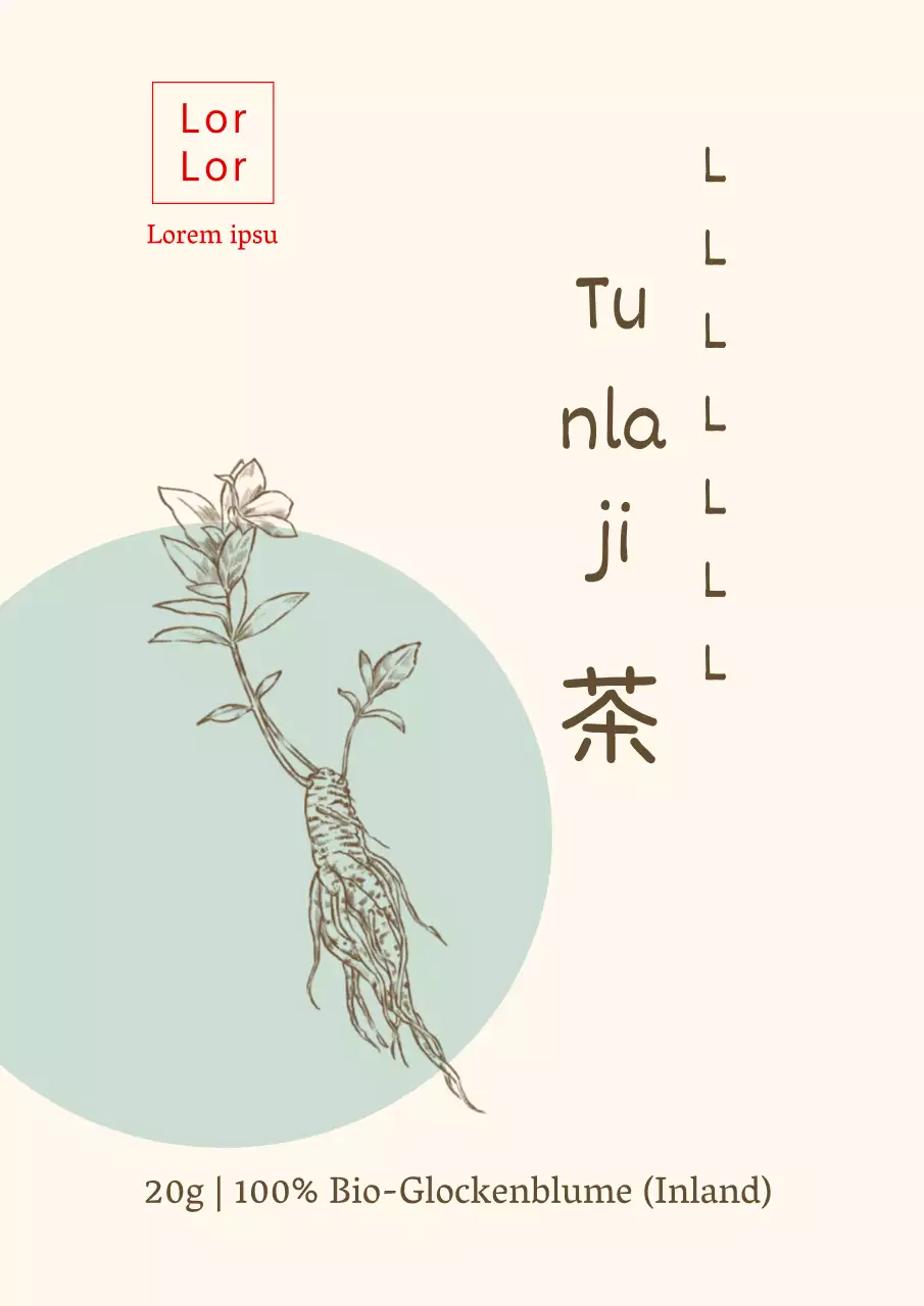 Rote und beige Illustration Austausch