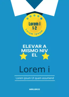 Contenido del libro de preguntas ilustrado del uniforme escolar azul claro