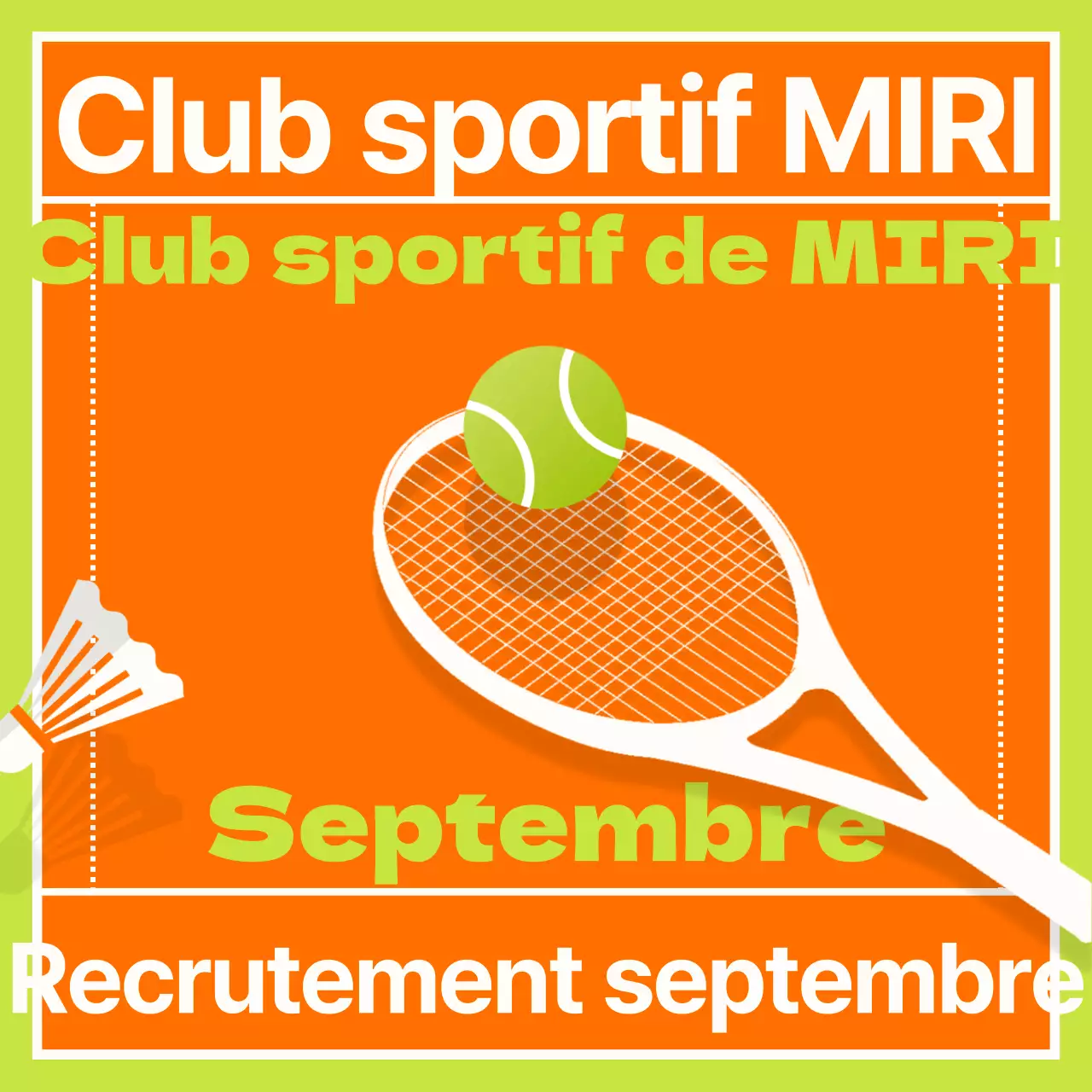 Promouvoir l'adhésion avec un centre sportif orange et moderne