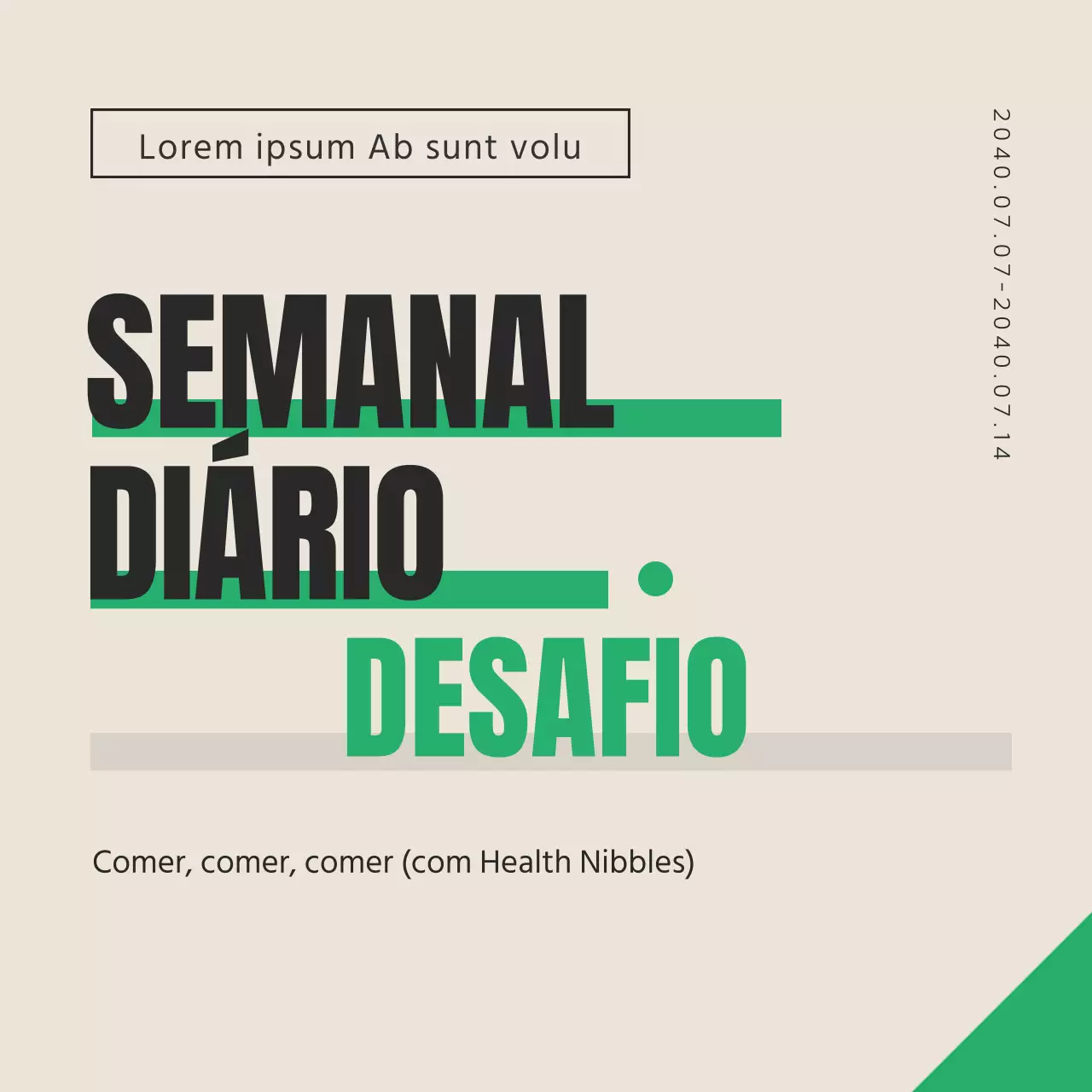 Desafio Diário de um blogue verde e limpo