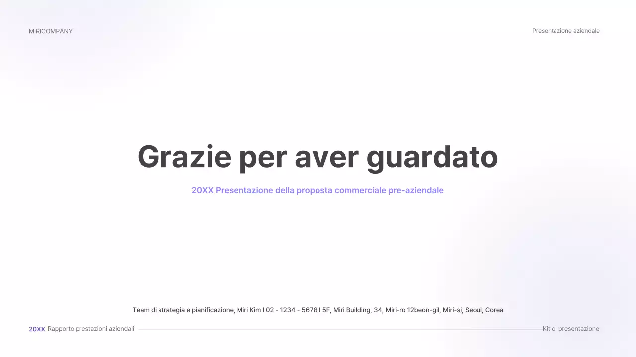 Kit di presentazione aziendale viola, concetto di interfaccia utente tridimensionale