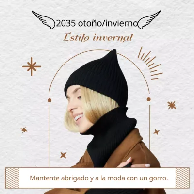 Anuncios de moda marrón e invernal