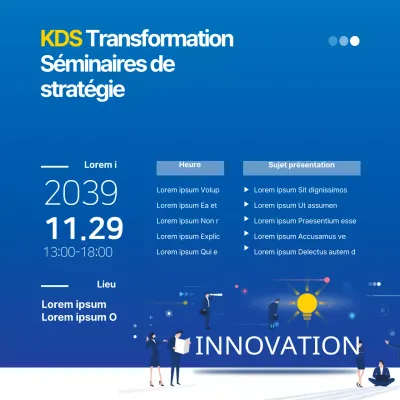 Séminaire sur la stratégie d'innovation