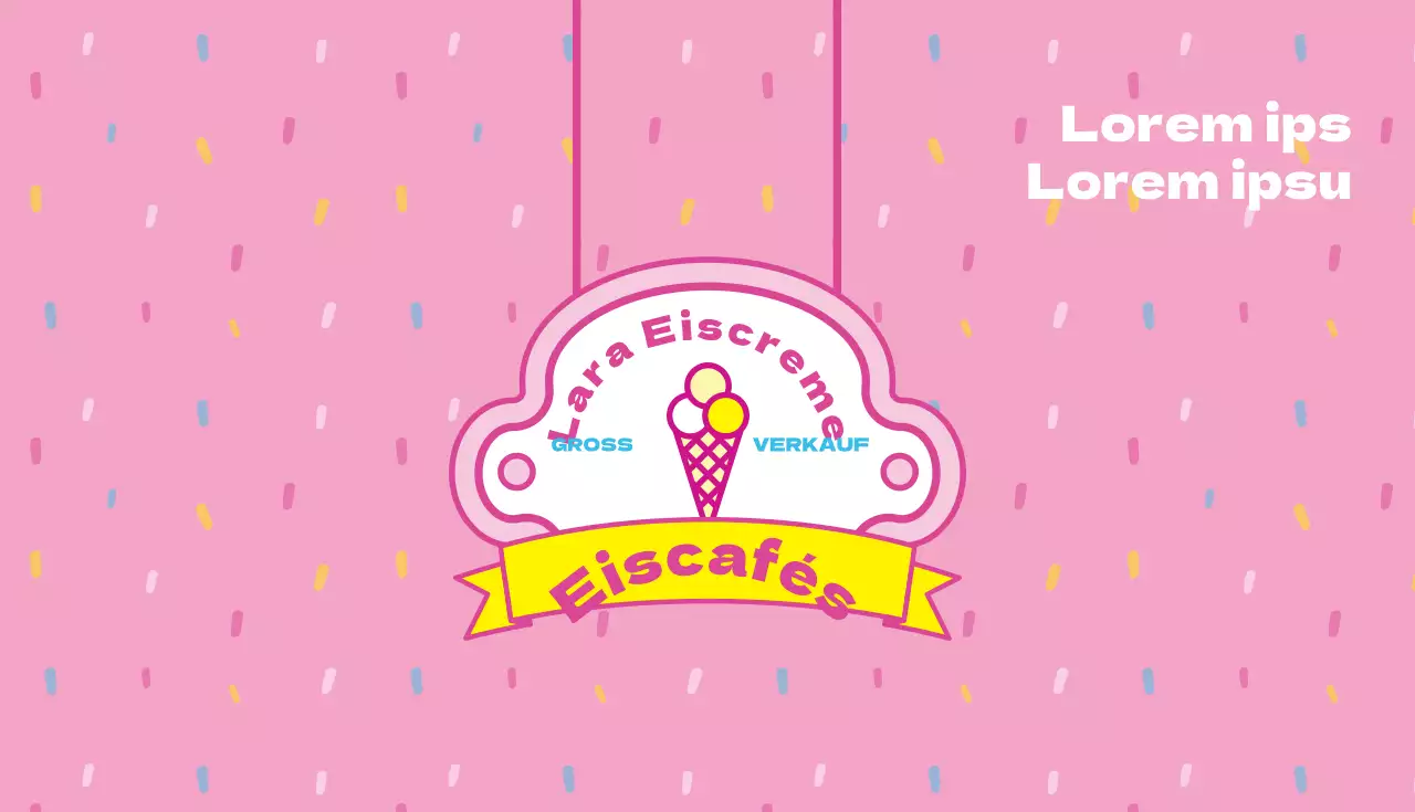 Lara Eiscreme Visitenkarte
