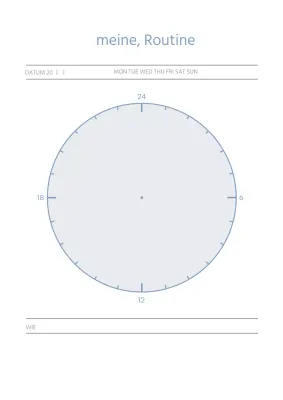 Blaue Formen Einfacher Plan