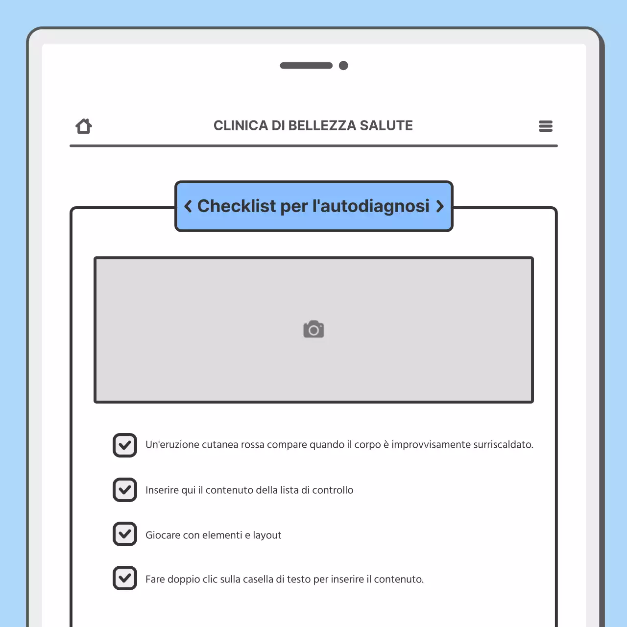 Promuovete il vostro ospedale con un simpatico concept mobile in azzurro