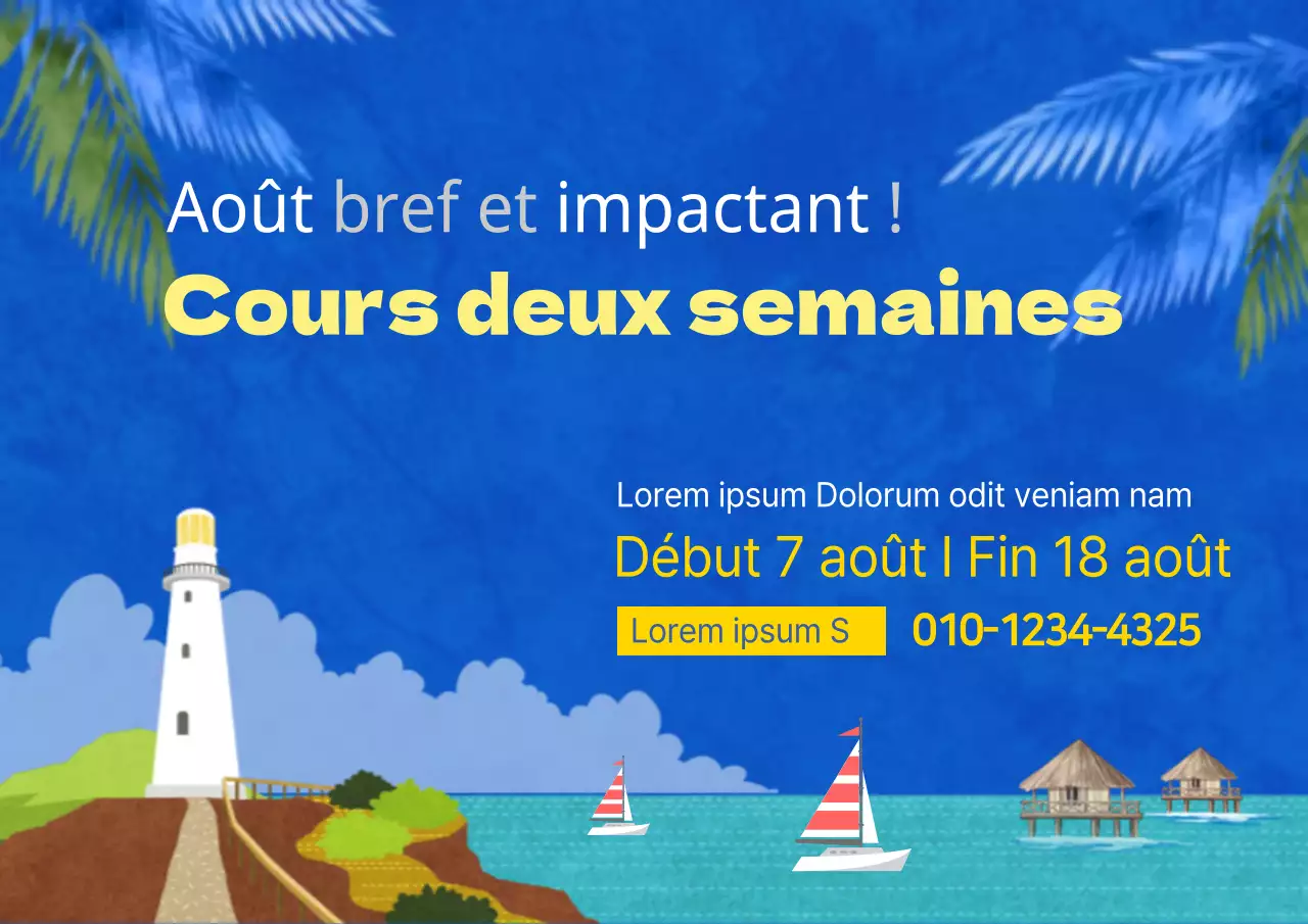 Cours de courte durée de 2 semaines