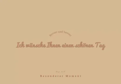 Für gebrandete VIP-Briefe mit beiger, luxuriöser Handschrift