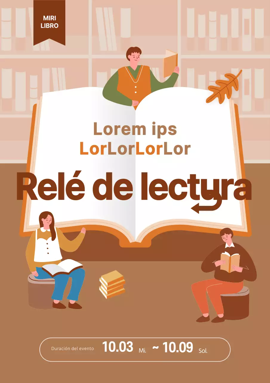 Un sencillo relevo de lectura de naranjas