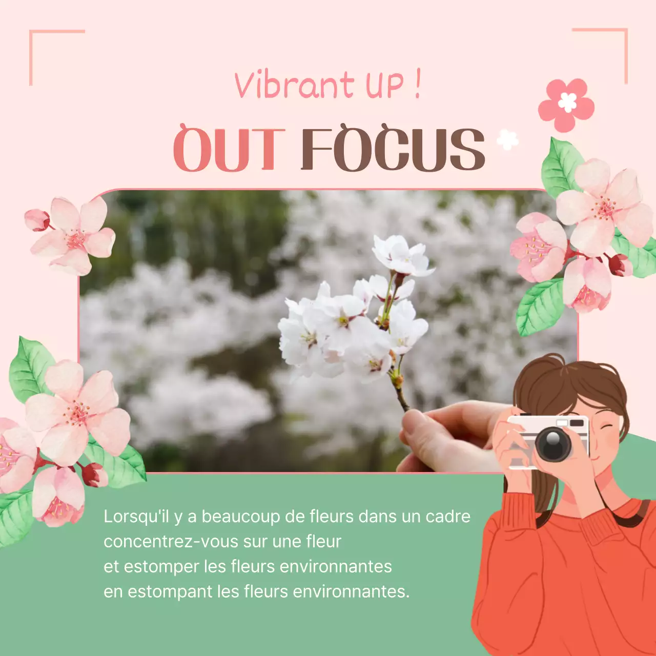 4 conseils pour photographier le festival des fleurs de printemps en rose Promotion de produits