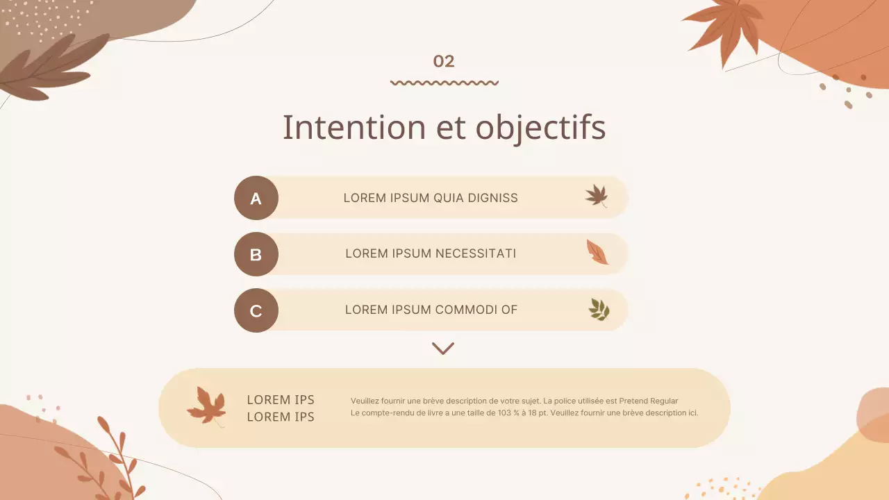 Un guide des événements d'automne aux motifs géométriques bruns et ivoires