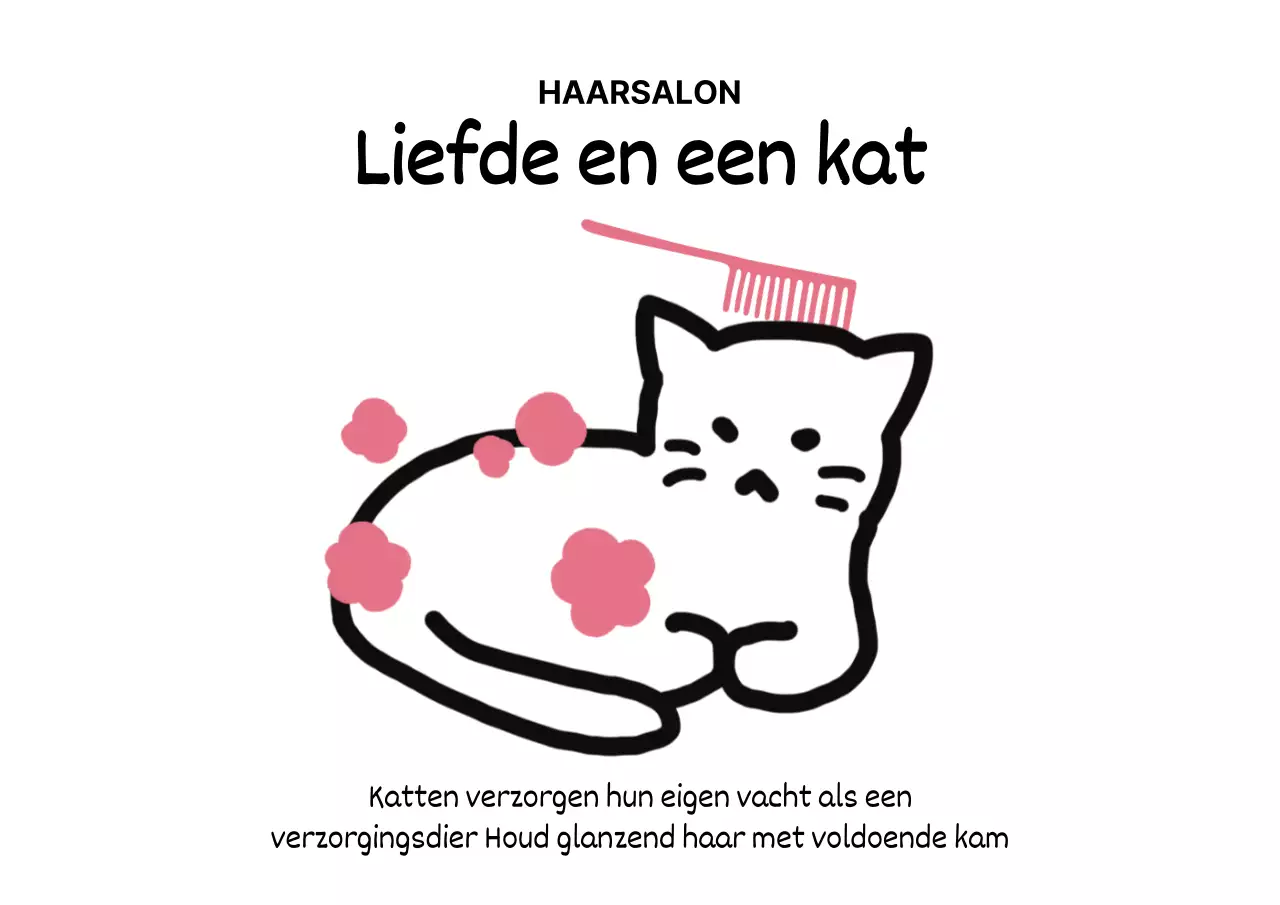 Hondentrimsalon met illustraties van puppy's en geiten