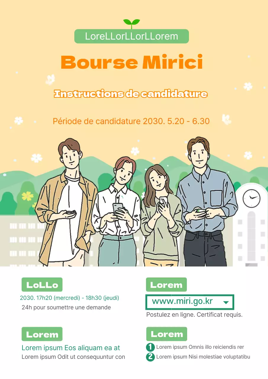 Jaune / Bourses d'études / Documents / Annonces, avis