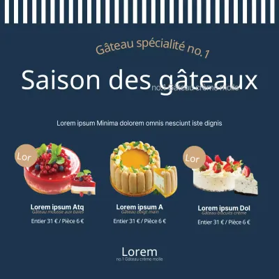 La saison des gâteaux