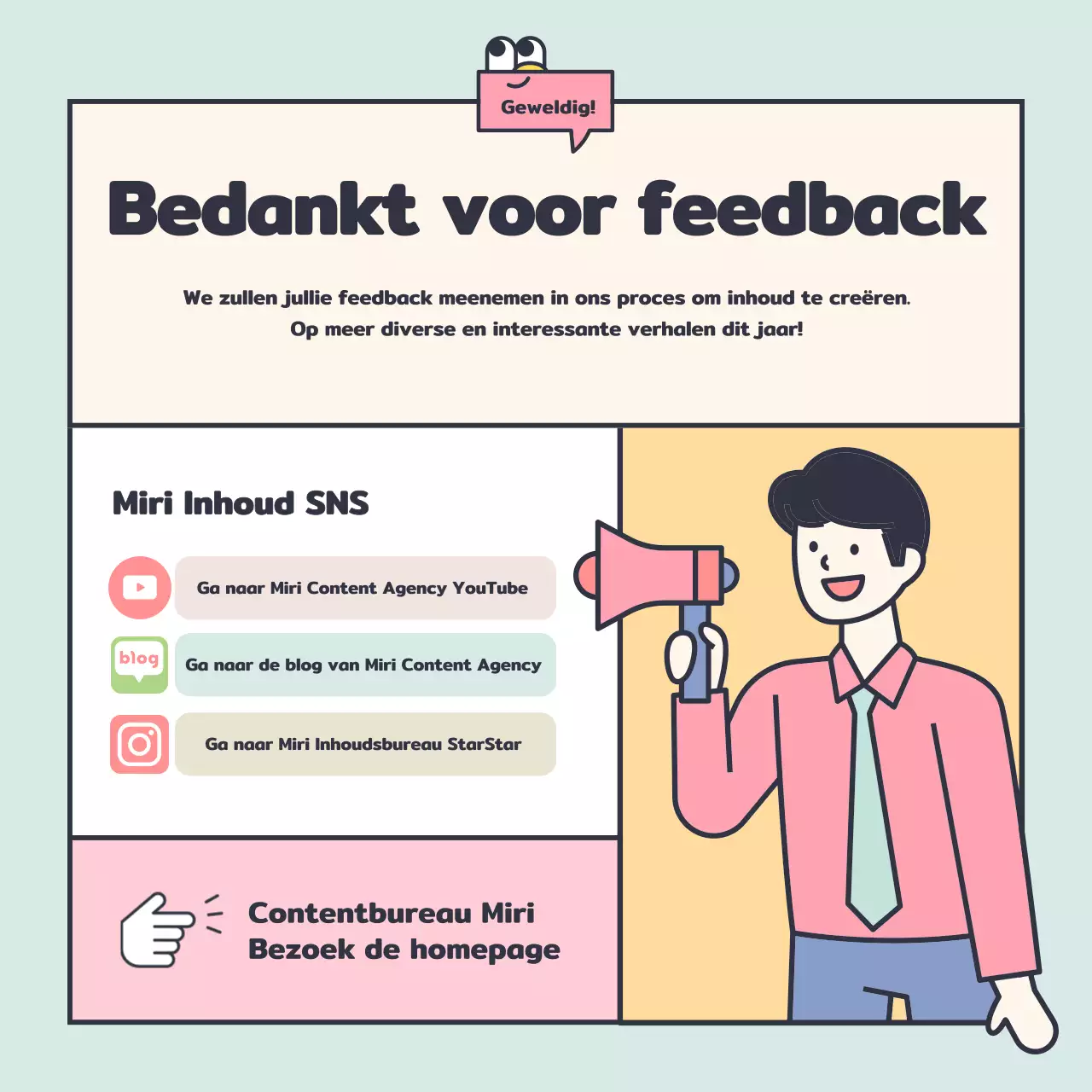 Schone overzichten met schattige roze en gele illustraties