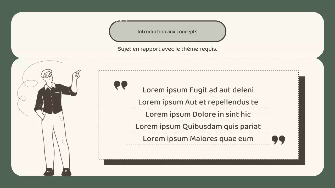 Un guide de conceptualisation vert et calme