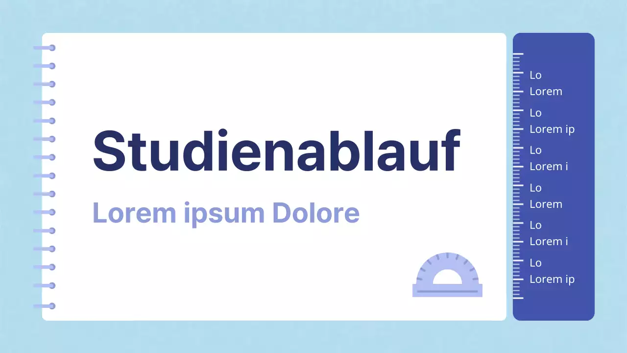 Kitschige Mathe-Schulmaterialien in Blau