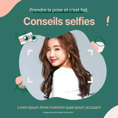 Housse promotionnelle pour embouts de selfie en vert.