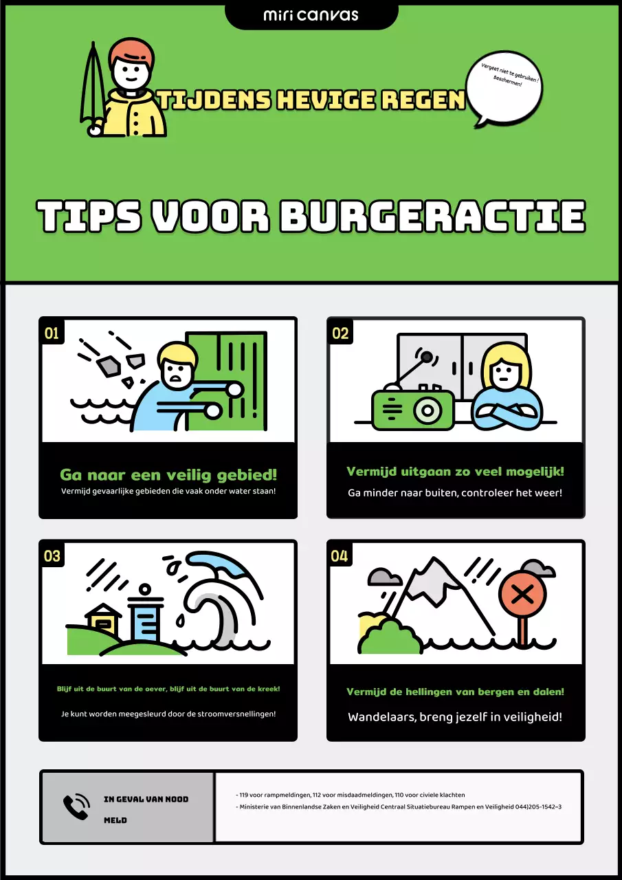 Wat te doen bij zware regenval