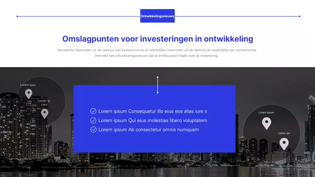 Blauw rapport over investeringen in kantoorruimte