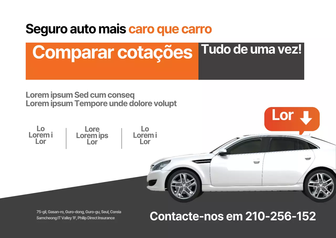 Comparar orçamentos de uma só vez