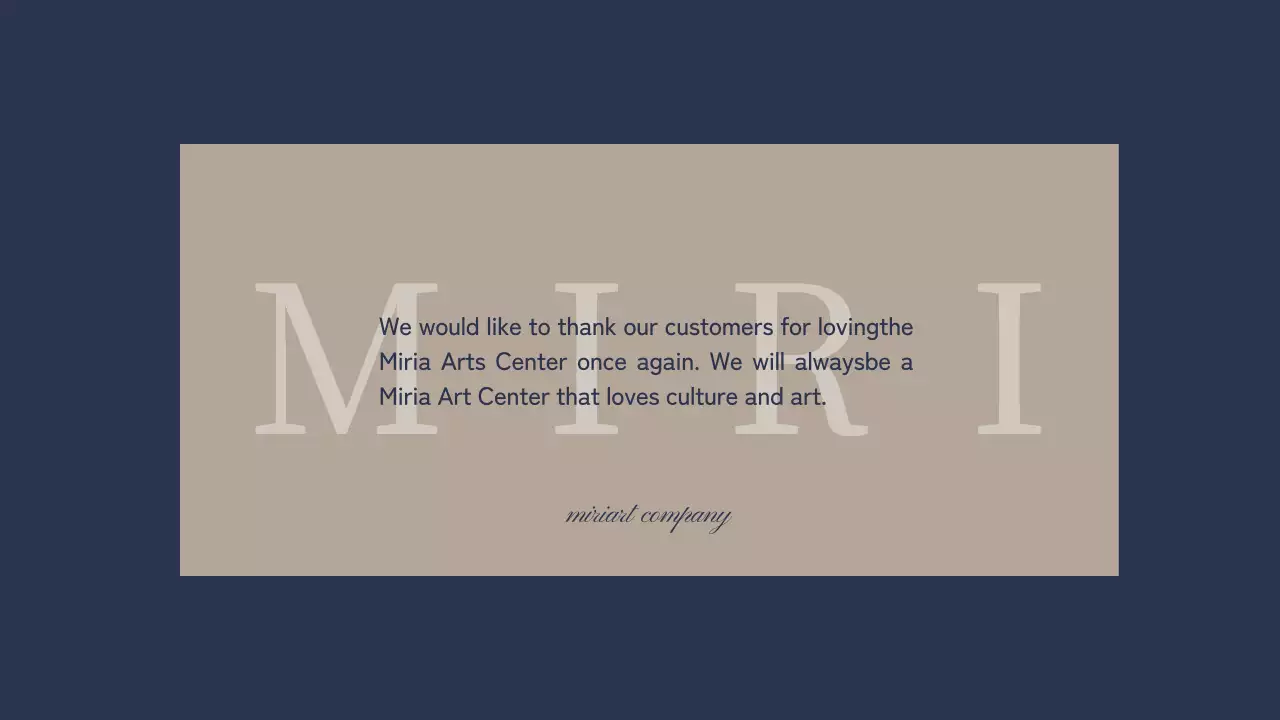 ネイビー モダン 展示案内 パンフレット プレゼンテーション