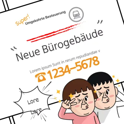 Neue Bürogebäude im Bahnhofsbereich